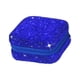 thumbnail image 5 of Caja de joyería con diamantes de imitación, organizador de collares y pendientes, caja de almacenamiento de joyería compacta brillante para manualidad Azul, 5 of 8