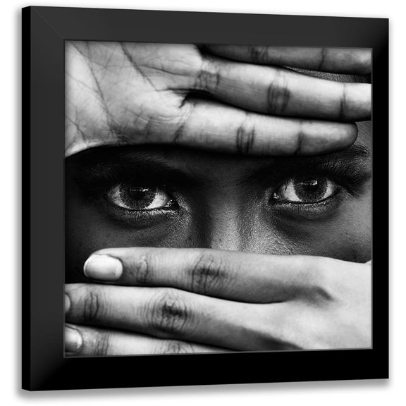 Alrasyid, Ajie 12x12 Black Modern Framed Museum Art Print Titled - Untitled