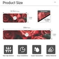 thumbnail image 3 of Red Roses Flowers 2 Pack Sink Splash Guard Faucet Drying Mat Absorbent Water Catcher Draining Mats Kitchen Bathroom Decorative 14.7x5.4in, 3 of 8