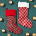 thumbnail image 4 of Personalization Mall Plaid Noel Christmas Stocking, 4 of 4