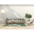 thumbnail image 3 of Simply Daisy 5' x 7' Muted Green Simple Stems Spring Chenille Indoor/Outdoor Rug, 3 of 4