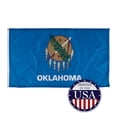thumbnail image 1 of Oklahoma State Flags - 3ft x 5ft Knitted Polyester, State Flag Collection, Made in The USA, 1 of 5