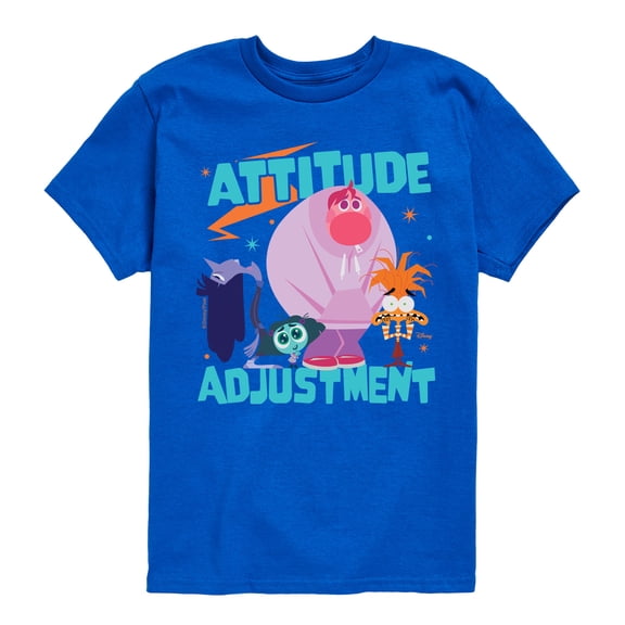 Inside Out - Attitude Adjustment - Youth Boys Short Sleeve Graphic T-Shirt