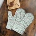thumbnail image 5 of Cute Oven Mitts,Light Blue Christmas Tree Pattern Oven Mitt 2-Pack Set,Kitchen Gloves for Oven,Heat Resistant Oven Mitts 7.7"x12", 5 of 7
