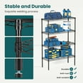 thumbnail image 4 of GIANNA 4-Tier Adjustable Metal Storage Rack – Freestanding Heavy-Duty Wire Shelves for Garage, Kitchen, or Commercial Use, 13.8" D x 35.4" W x 54" H, 4 of 7