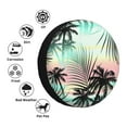 thumbnail image 5 of Gaeub Tropical Summer Palm 14-17in Tire Cover, Spare Tire Cover, for Camper Caravan, Trailer, Car, Truck, SUV, Jeep - 17 inch, 5 of 9