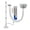 B 120cm, variant on Pool Vacuum Cleaner for Above Ground and In Ground Pools, Vacuum Cleaner with Extendable Pipe & Extension Rods, Extendable Cleaning Tool, Handheld Pool Cleaning Kit