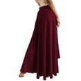 thumbnail image 4 of Nlife Women High Waist Ruffle Irregular Tulip Hem Draped Skirt, 4 of 7