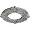 thumbnail image 3 of Ekena Millwork 9"OD x 4 1/8"ID x 5/8"P Benson Ceiling Medallion (Fits Canopies up to 4 1/8"), Hand-Painted Ultra Pure White Crackle, 3 of 7
