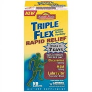 Nature Made Health Solutions: Triple Flex Rapid Relief Triple Strength Caplets Dietary Supplement, 80 ct