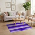 thumbnail image 3 of ODIKA Solid Heathered Tone Ombre Minimalist Borderless Purple Inspired Refined for Dorm Room, Small Living Apartment, Stain Resistant Low Profile, 3 of 7