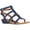 Blue, variant on Womens Heidi Open Toe Casual Platform Sandals, Tan, Size 8.0