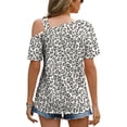 thumbnail image 4 of Top con hombros descubiertos,Camiseta informal con hombros descubiertos para mujer Camiseta con hombros descubiertos para mujer Meticulosamente diseñada, 4 of 6