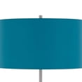 thumbnail image 2 of Sie 59 Inch Floor Lamp- Aqua Blue Linen Shade- Round Base- Silver Metal, 2 of 6