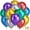 Bright Multicolour, variant on Assorted Rainbow Latex Balloons, 100 Pack 12 inch Round Helium Bright Color Balloons for Birthday Bridal Shower Wedding Party Decorations