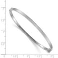 thumbnail image 3 of Auriga Fine Jewelry 14K White Gold Textured Hinged Bangle 7 inch for Women, 3 of 4