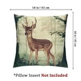 thumbnail image 4 of nygtbtfer  Forest Animals Pillow Covers  Set of 2 Deer Fox Rabbit Bear Decorative Pillows Case Polyester Linen Outdoor for Couch Sofa Room Home Decor White, 4 of 7