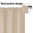 thumbnail image 2 of Cortinas Blackout con Funda para Barra Fácil 42x36 cm Beige 2 Paneles, 2 of 7
