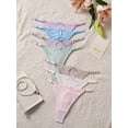 thumbnail image 3 of Conjunto De 7 Tangas Para Mujer, Diseño Dulce Con Lazos, Multicolor, 3 of 5
