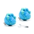 thumbnail image 1 of Greeniant Paquete de 2 topes para dedos de patines, frenos de rodillo de pata bonitos, bloqueadores ajustables, almohadilla de bloque de ejercicio, patinar mezcla azul Greeniant OD026255-04, 1 of 6