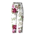 thumbnail image 4 of Lilgiuy Women's Fashion Summer Casual Loose Pocket Straight Printing Trousers Pants Alt Clothing Alternative Clothing, 4 of 5