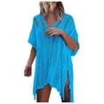 thumbnail image 2 of Swimsuit Coverup for Women Beach Cover Up for Women Swimwear Cover Ups for Women Crochet Lace Knit Dress - Lightweight Beach Resort Wear for Style and Sun, 2 of 7