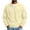 Beige #370, variant on Men's Quarter Zip Sweatshirt Stand Collar Pullover Top with Chest Pocket Relaxed Fit Casual Fall Sweatshirts