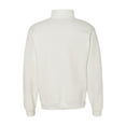 thumbnail image 3 of Adult NuBlend® Quarter-Zip Cadet Collar Sweatshirt - WHITE - S, 3 of 3