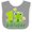 Heather and White, variant on Inktastic 1st Birthday Princess Frog Girls Baby Bib