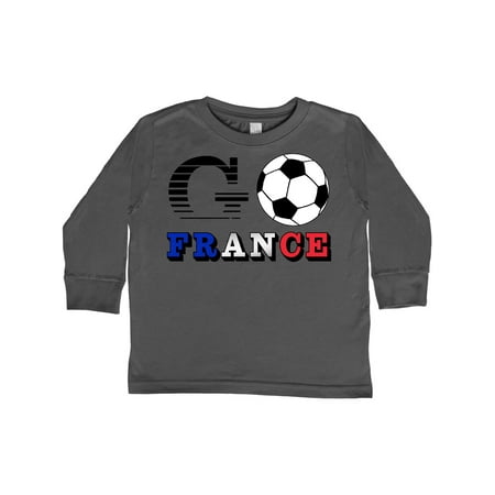

Inktastic Go France- Soccer Football Gift Toddler Boy or Toddler Girl Long Sleeve T-Shirt