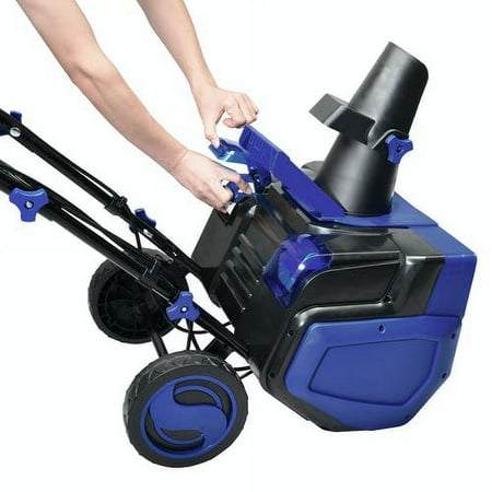 Snow Joe - 24V-X2-SB21 48-Volt iON+ Cordless Snow Blower Kit, W/ 2 x 4.0-Ah Batteries and Dual Port Charger | 21 in - Blue & Black