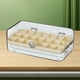 thumbnail image 5 of Caja de almacenamiento de joyas PET PP PE organizador de joyas multicapa vitrina con tapa transparente para pendientes, collares, anillos, blanco transparente, 5 of 14