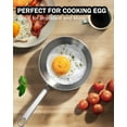 thumbnail image 5 of Cooks Standard Stainless Steel Butter Warmer, 4.7 Inch Multi-Ply Clad Mini Omelette Egg Frying Pan, Butter Melting Pot Small Sauce Pot for Cooking, Camping, 5 of 6