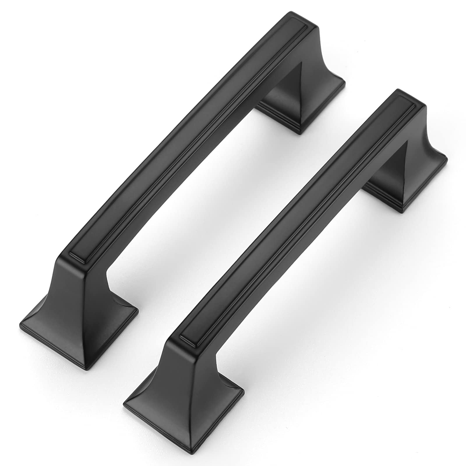10Pack Black Pulls Matte Black Handles, Matte Black