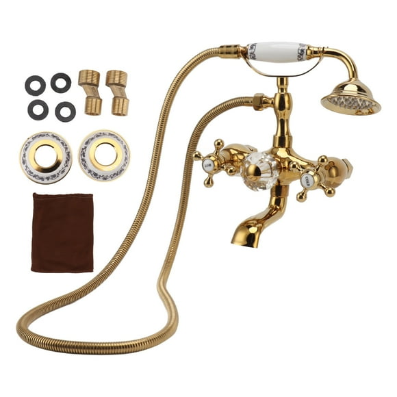Oubit Bathroom Shower Faucet Set,Antique Brass Shower System Antique Brass Shower System Handheld Shower Head Fixture Kit Built for Precision
