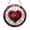 Acrylic 3.5 Inch, variant on Decorative Heart Acrylic Window Hanging Elegant Stained Glass