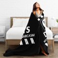 thumbnail image 4 of Manta de franela con estampado de sarcasmo, elegante edredón para una siesta, edredón de invierno para las cuatro estaciones, edredón refrescante con control de olores antimicrobiano, ligero y, 4 of 5