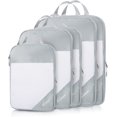 thumbnail image 2 of GFDYREE Compression Packing Cubes for Travel, 5 Set Packing Cubes Travel Essentials, Compressible Packing Cubes Organizers for Carry On Suitcases, 2 of 7