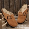 thumbnail image 3 of Women’s Comfortable Slide Sandals with Cork Footbed for Beach & Casual Wear, 3 of 10