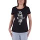 thumbnail image 1 of Blondie - Camiseta Soporte de Micrófono para Mujer (Negro), 1 of 2