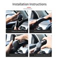 thumbnail image 4 of relayinert Car Booster Power Handle Ball Adjustable Fit Non-Slip Steering Wheel Knob Boosts Safety For New Drivers black, 4 of 6