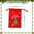 thumbnail image 3 of CoreLiving Small Cloth Gift Bags with Drawstring, Mini Christmas Pouches & Xmas Treat Bags, Reusable Velvet Drawstring Bag for Christmas Presents, Party Favors, Gift Wrapping, 3 of 9