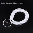 thumbnail image 2 of Unique Bargains Plastic Wrist Coil Keyring Stretchable Spiral Keychain, White 5 Pack, 2 of 5