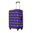 thumbnail image 1 of Fotbe purple argyle Funda Protectora para Equipaje, Antirrayones y Resistente a la Suciedad, Compatible con Maletas de 18 a 32 Pulgadas-Medium, 1 of 7