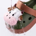 thumbnail image 6 of MDUKONU Toddler Girls Boys Clogs Little Kids Sandals Slides with Strap Kids Garden Clogs Water Shoes Brown, 6 of 9