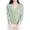 Mint Green, variant on Pejock Women's Short Solid Cardigan, Casual Button Up Knit Sweater with Three Quarters Sleeve, Lightweight Open Front Coat for Spring and Summer