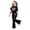 Black 1, variant on DGMIOCS Girls Casual Outfit Featuring Flared Pants and Top for Everyday Wear â Comfortable Daily Set for Toddlers to Easy Care and Seasonal Versatility Black 9-10 Years