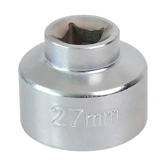 Dickly Fuel Cap Removal Socket Cars 6 Point Sturdy 3/8 inch Drive Heavy Duty Garage Fuel Removal Tool for 27mm