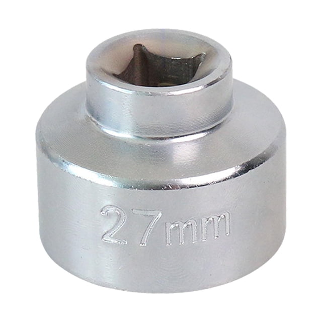 Herramienta para quitar el filtro de aceite del vehículo, llave para filtro de aceite, 6 puntas, acero por 27 mm