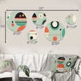 thumbnail image 4 of Designart "Mid-century Retro Dimensions II" Modern Midcentury Metal Wall Art Set of 5 Piece, 4 of 5
